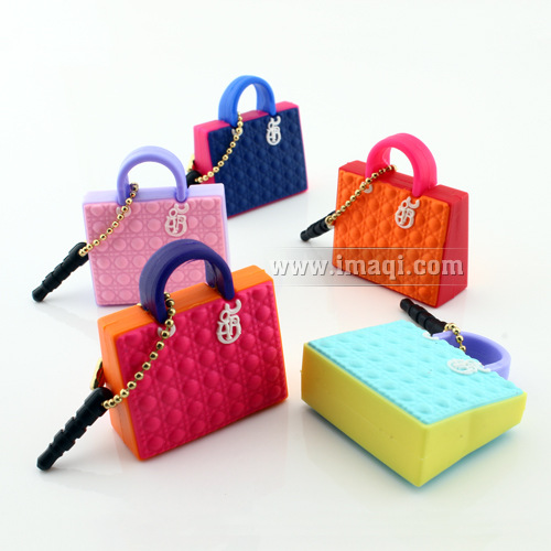 Dior迪奥拼色戴妃包 防尘塞