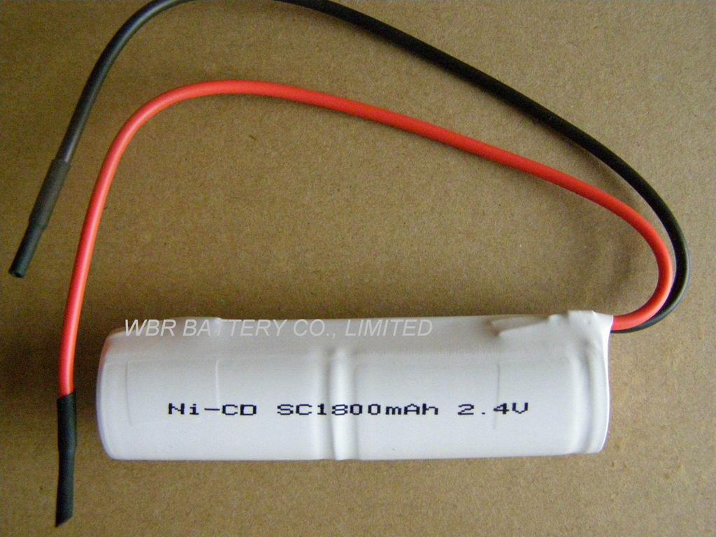 WBR 鎳鎘 2*SC 2.4V 1800mAH  電池組工廠,批發,進口,代購