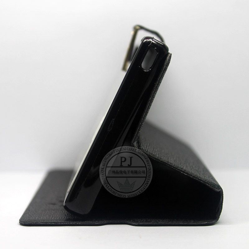 手机保护套-新款 索尼L36H 甲骨纹皮套 左右翻