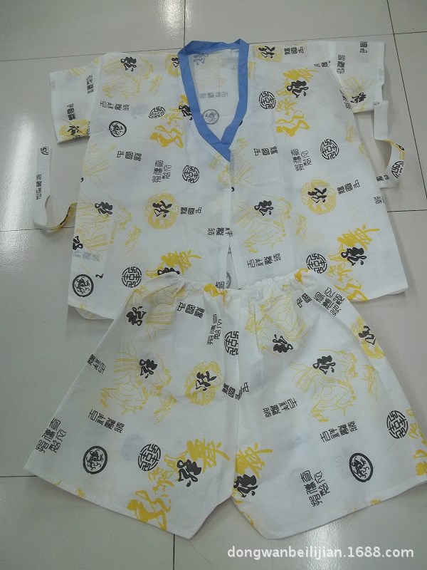 帶花黃龍桑拿一次性衣服