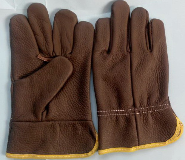 头层浅色司机手套 (3)