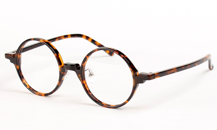 【正圆框 阿拉雷眼镜 可配近视眼镜 高档板材镜