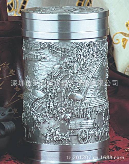 清明上河图茶叶罐