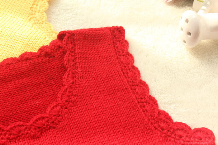 【羊毛线手工<em>棒针编织</em>童装批发 <em>婴儿</em>毛背心马