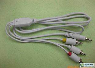 音频线、视频线-3.5mm 四芯转3RCA音视频连