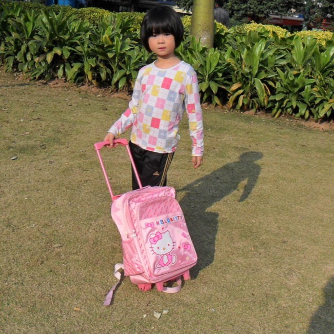 KITTY<em>小学生拉杆书包女</em> 学生双肩书包拉杆包 