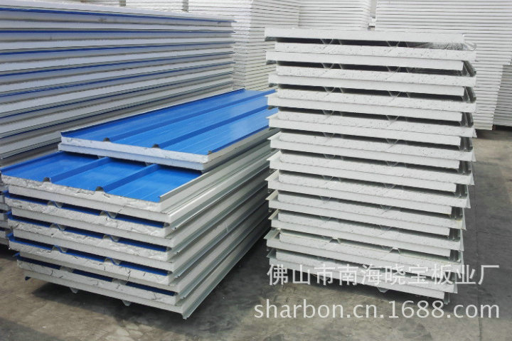 厂家批发 屋面夹心彩钢瓦 保温彩钢板 不锈钢彩