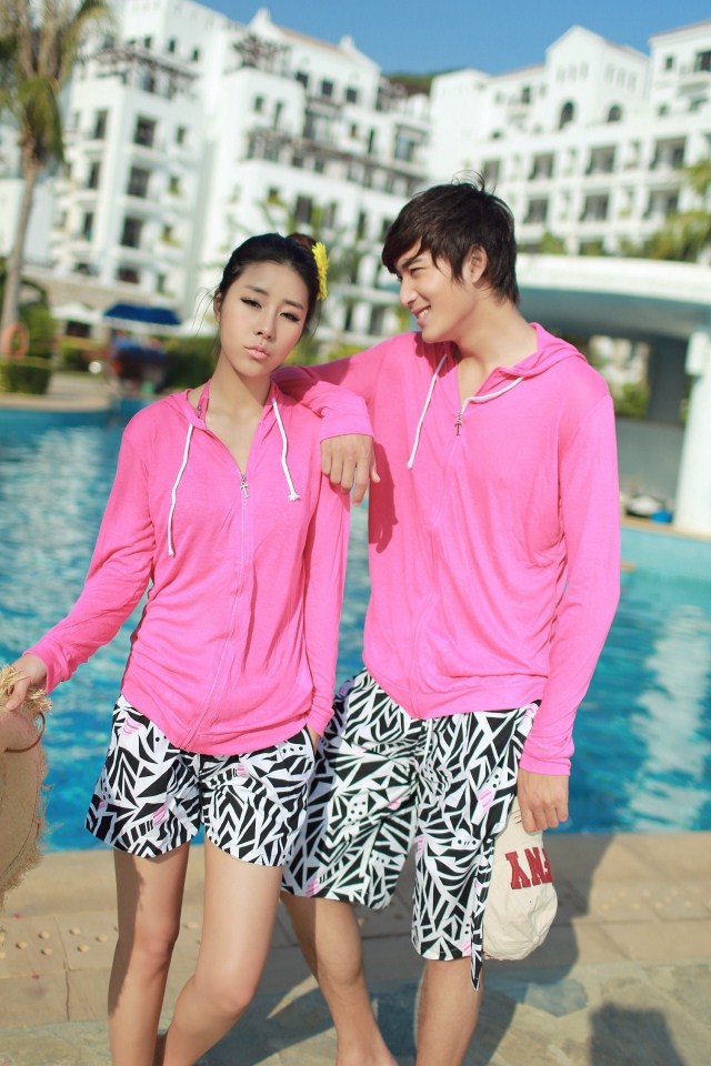 休闲<em>情侣</em>装 夏季<em>情侣</em>运动<em>套装</em> <em>情侣沙滩裤</em> <em>短裤</em>