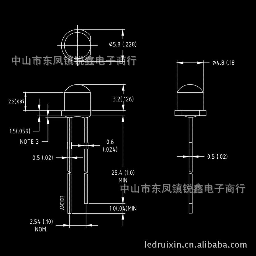 LED 5mm草帽黃燈高亮 超低價35K起5