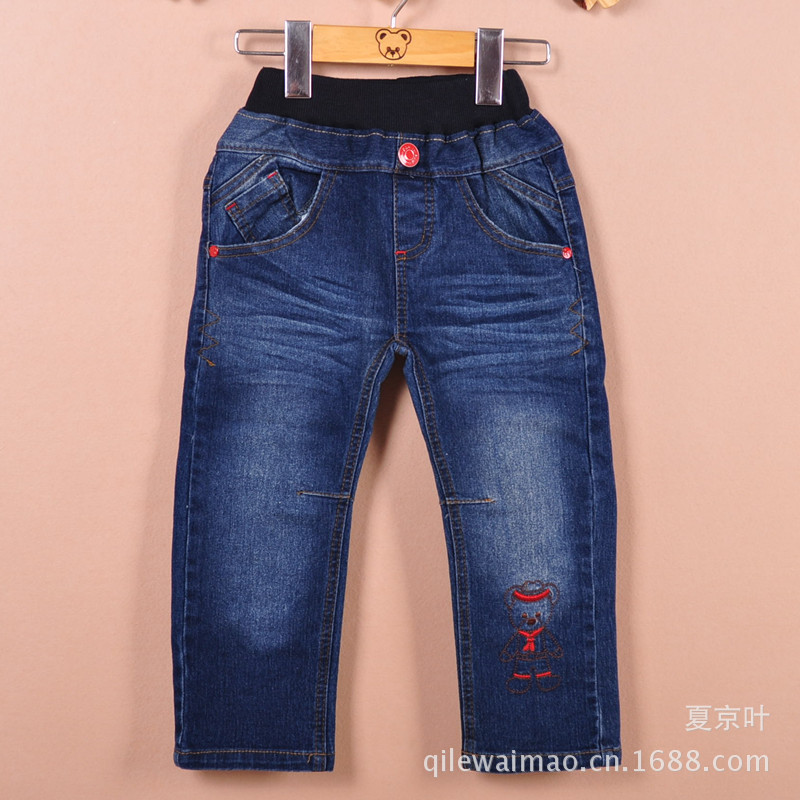 批发采购童裤-2013韩版童装 paw男童牛仔裤批