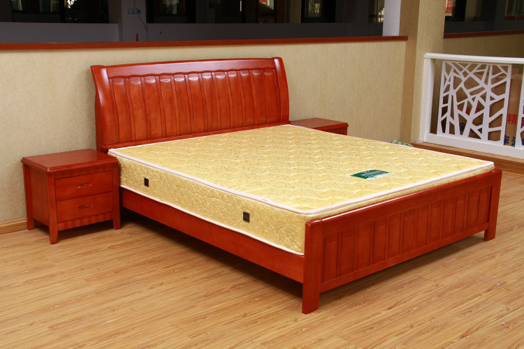 【宜家 橡木床 1.8米双人床 1.5米实木床 中档 简