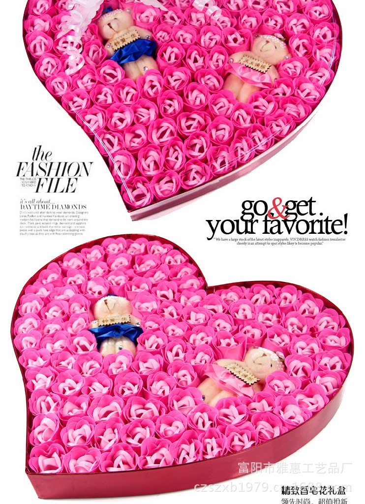 卡通心92朵情侶熊_06