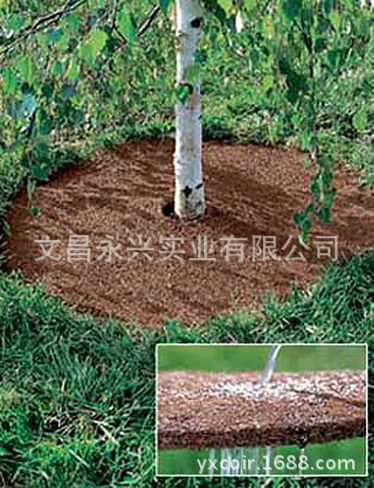 coco fiber mulch tree rings