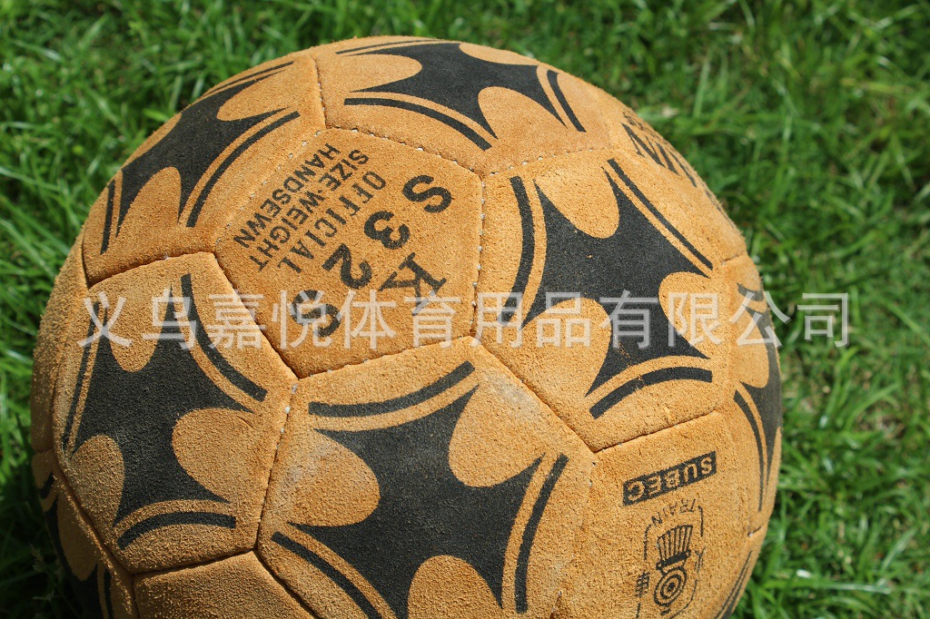 足球-现货 可混批 包退换 真皮足球 手缝足球 高