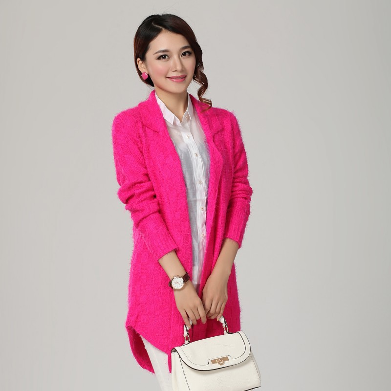 秋季新款女装韩版时尚百搭纯色<em>翻领开衫长袖</em>女