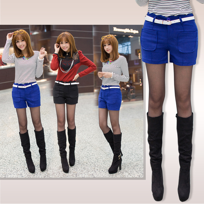 厂家直销2013<em>秋冬</em>新款韩版百搭修身大高腰毛