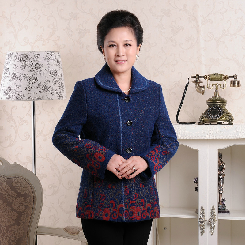 2013秋装<em>中老年</em>长袖<em>外套批发</em>中年<em>女装</em>西装妈