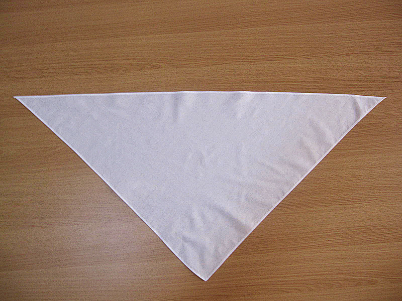 批发采购围巾丝巾披肩-纯棉三角巾 素色纯白 随