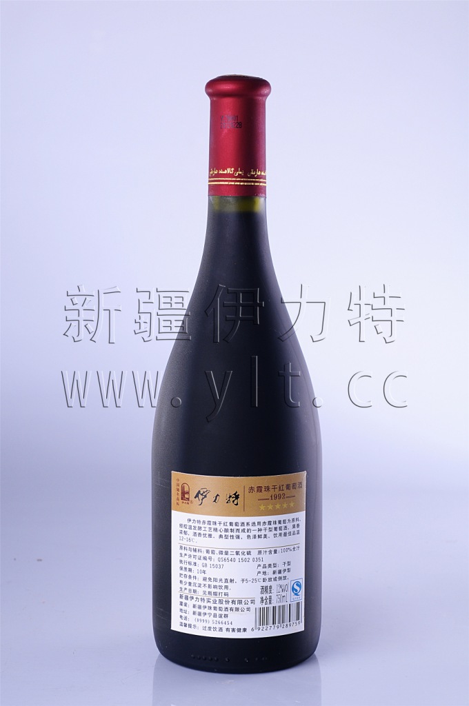 食品,饮料 酒 葡萄酒/红酒 伊力特 1992赤霞珠干红葡萄酒 750ml 一件