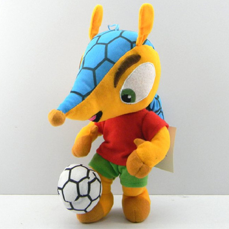 2014年巴西世界杯吉祥物毛绒玩具福来哥 图片