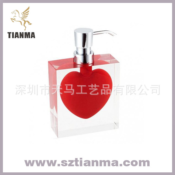 heart shape soap dispenser