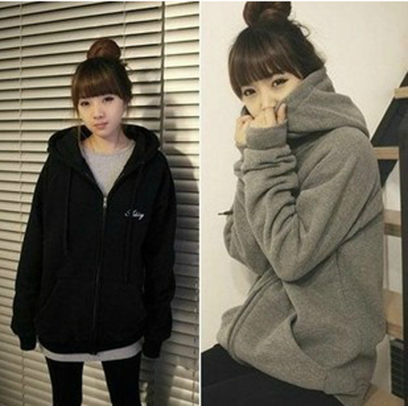 2013秋冬装<em>韩版</em>大码<em>女装</em>学生休闲宽松<em>加绒</em>加