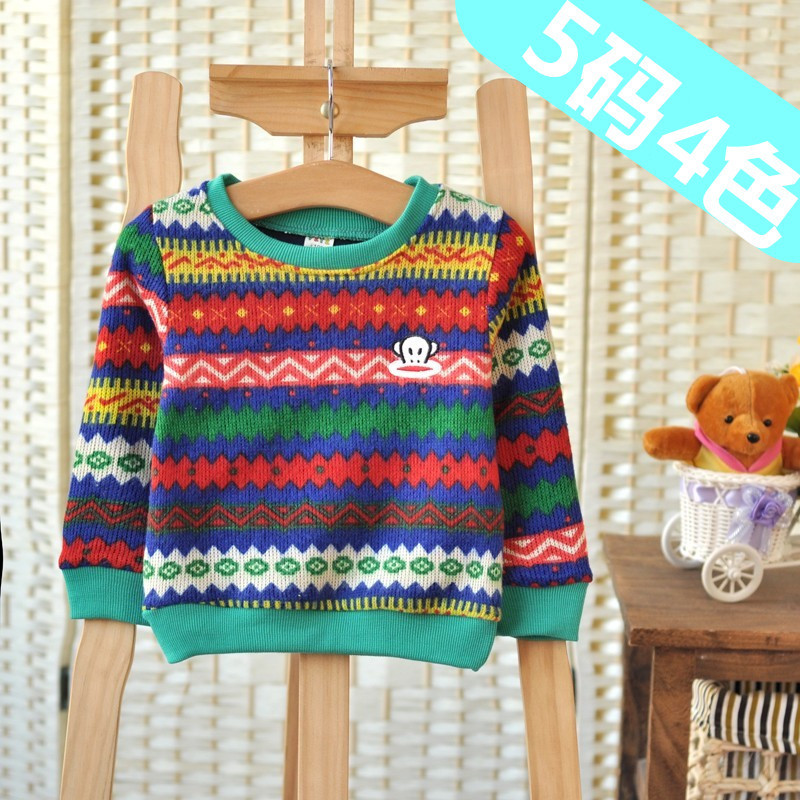外贸童装<em>批发</em> 年货新款 <em>厂家直销</em> 民族风<em>毛衣</em>双
