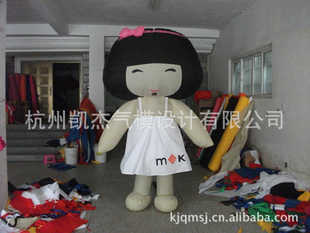 <em>充气模型</em>-供应<em>美女充气</em>卡通气模,吉祥物行走卡