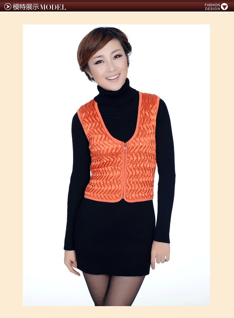 【秋冬季内胆 女 短款<em>保暖</em>修身<em>马甲背心</em> 女士贴