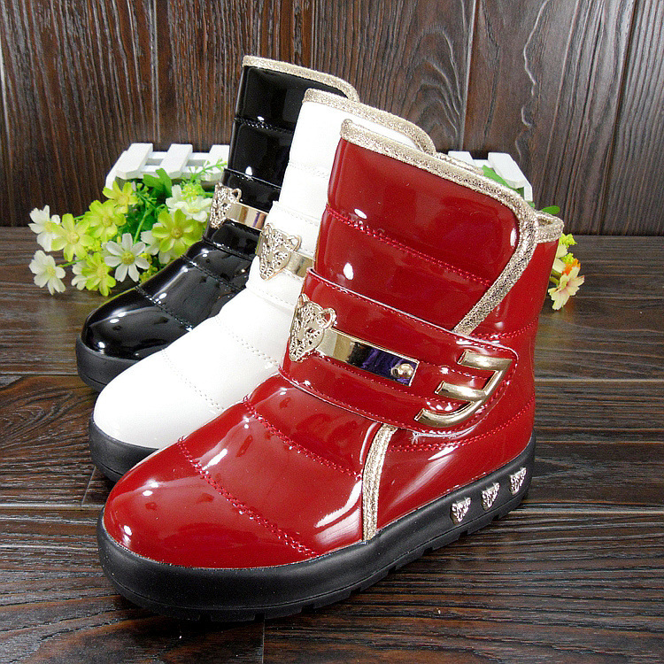 女童鞋-正品双星童棉鞋宝宝童高帮雪地靴女童