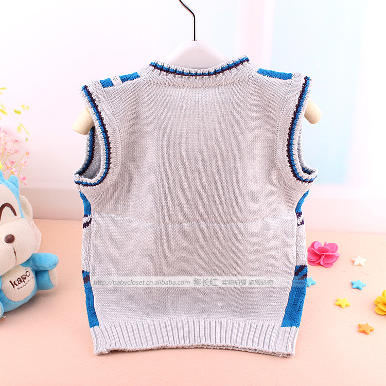 亏本清仓 儿童毛线衣背心 <em>宝宝</em>毛线<em>马甲 套头</em> -
