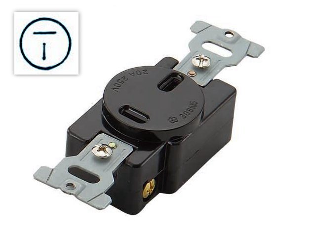 20A 250V全電木T型暗插座