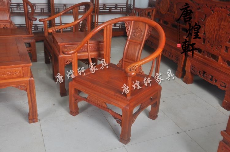 缅甸花梨木皇宫沙发十件套 (15)