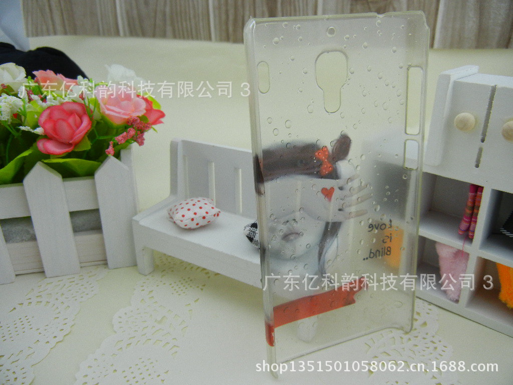 【生产及加工小红米夜光水贴水滴手机保护壳