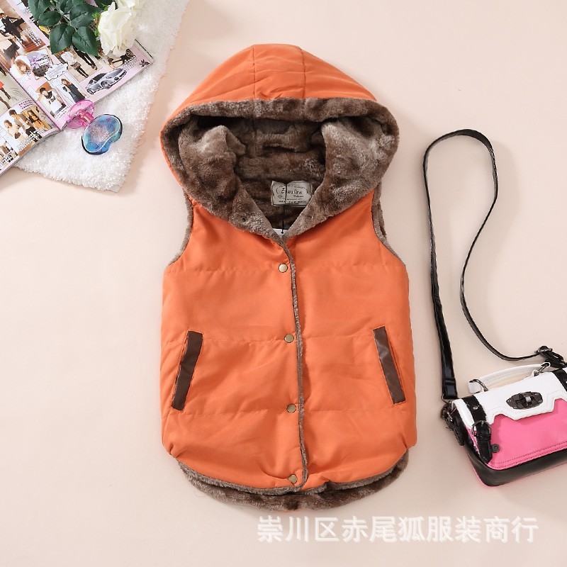 珊瑚絨棉馬甲 45 yx