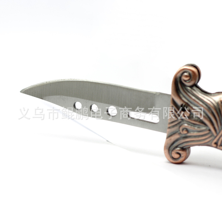 【201防风带刀打火机 创意气体 带锁定 闪光 龙