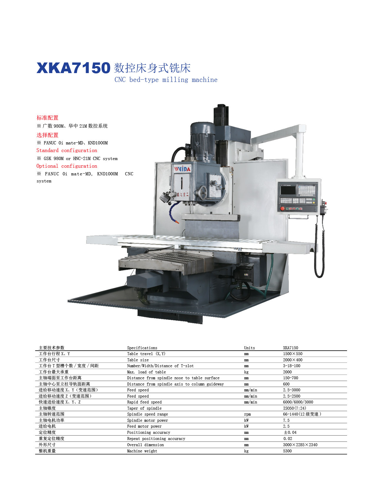 山东威达重工生产xk630强力数控双面镗铣床