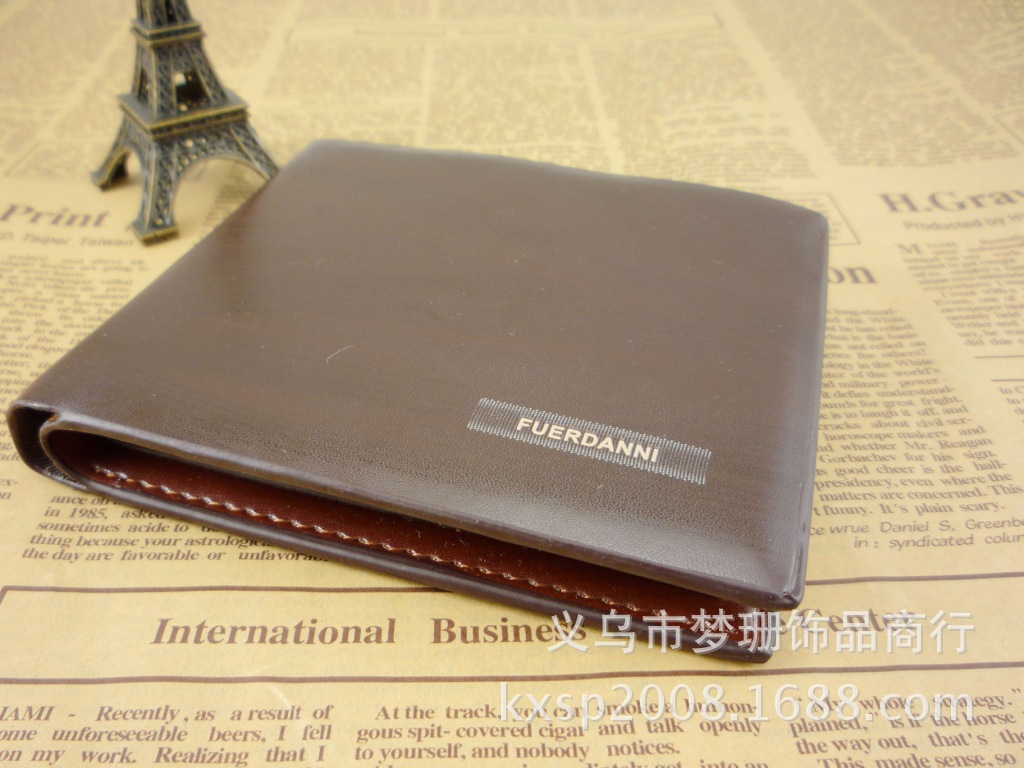 男士仿真皮盒裝精品錢包