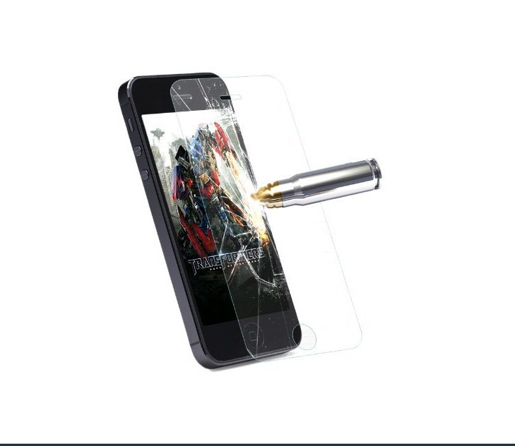 苹果iPhone5\/5s\/5c 蓝极光9H钢化玻璃保护膜 0
