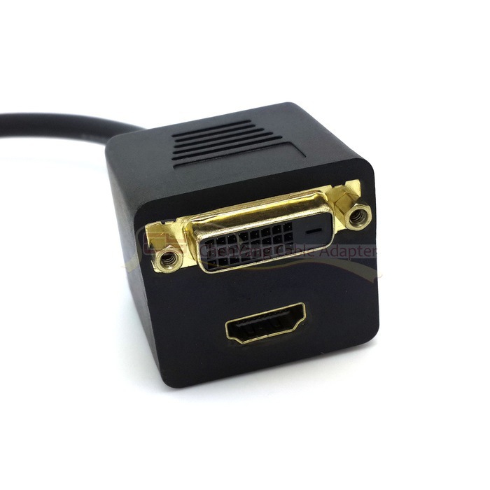 【CY HDMI公分DVI 24+1 HDMI母分屏线 电脑