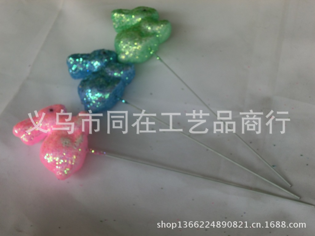 復活節泡沫小兔子裝飾品