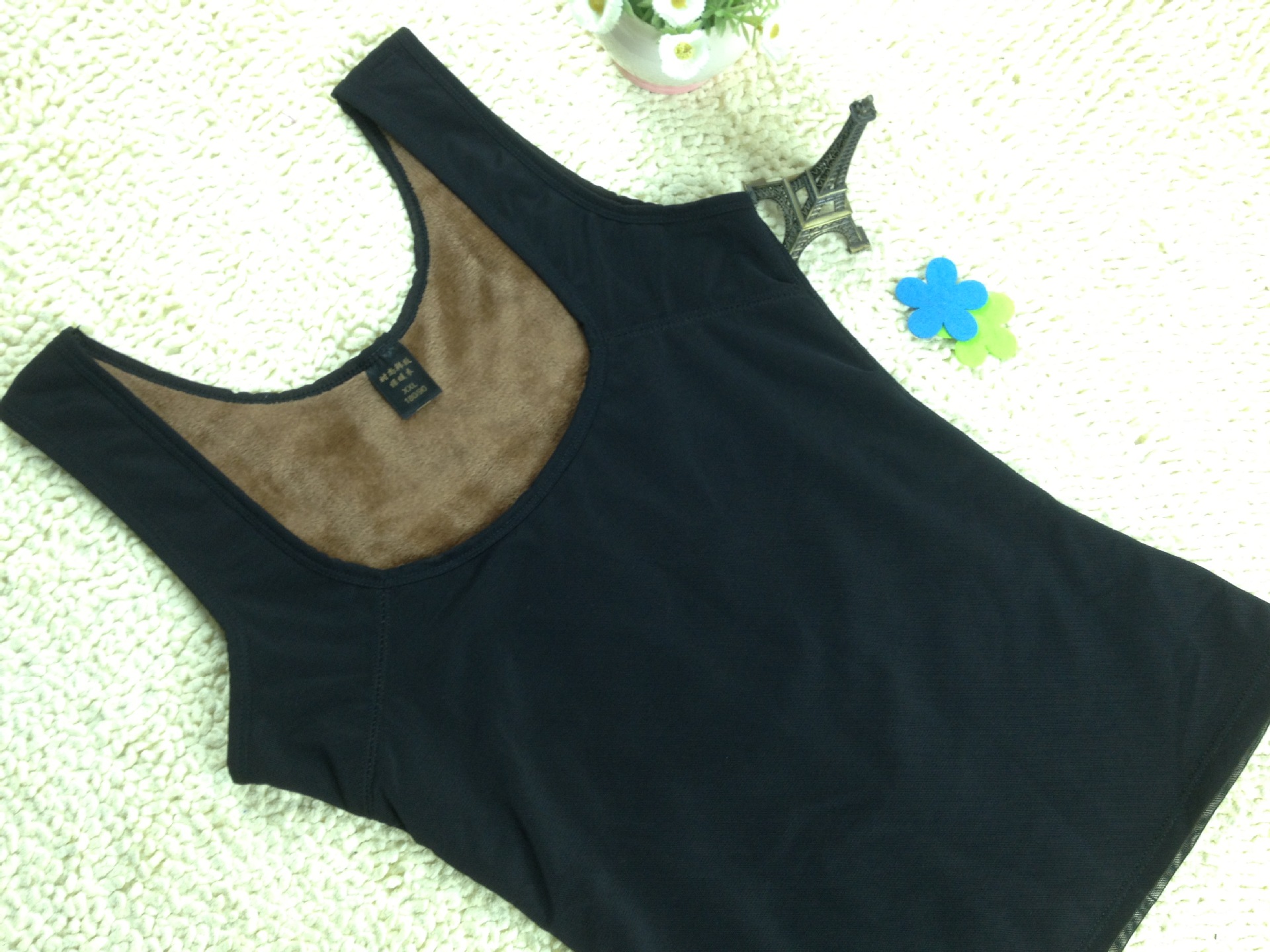 【六合玫瑰6625 拉绒 紧身 保暖 背心 爆款】