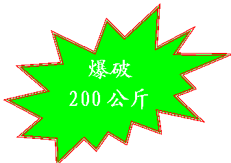 爆破200公斤