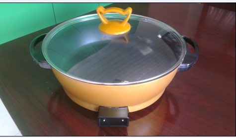 锅-电热锅厂家最新大容量进口环保涂层全能聚