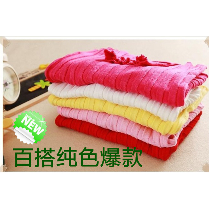 <em>淘宝</em>爆版百搭纯色纯棉高档<em>儿童毛衣</em>宝宝<em>毛衣</em>女