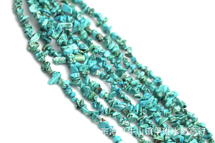 【绿松石 天然绿松石碎石半成品 东海水晶批发