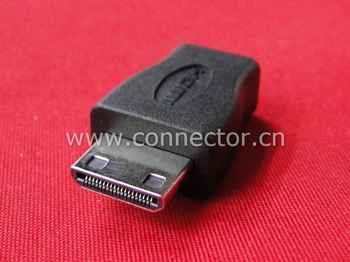 【Micro HDMI 母转 迷你 Mini HDMI 公 转接头