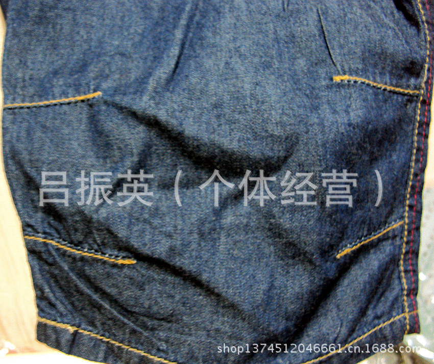 青岛货源男女<em>童牛仔短裤</em> 夏季七分牛仔裤 童装