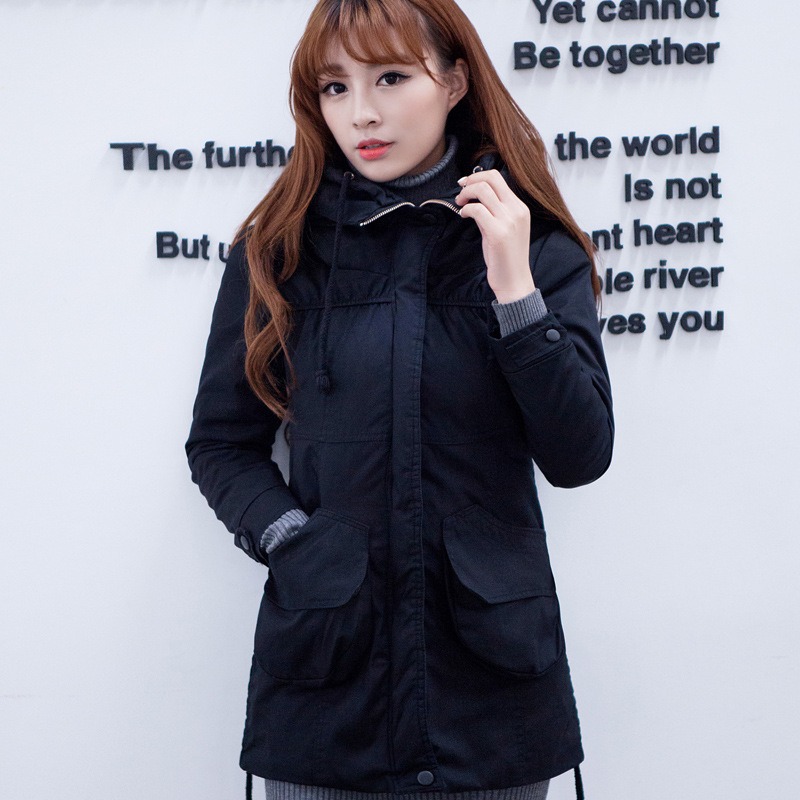 韩版新款中长款女装棉衣女式棉服女士棉袄冬季