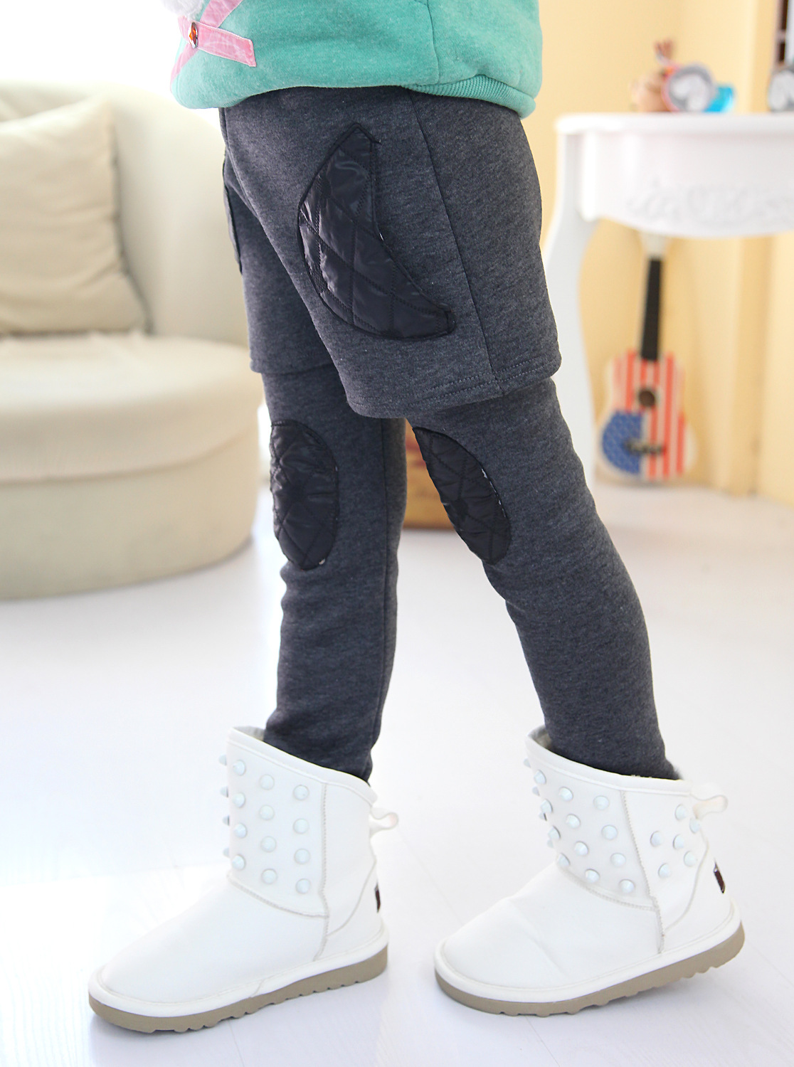 2013秋冬款儿童打底裤韩版时尚<em>加绒加厚短裤</em>